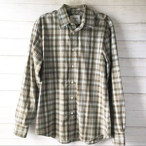 Express | Men’s Brown Plaid Button Down Shirt | M
